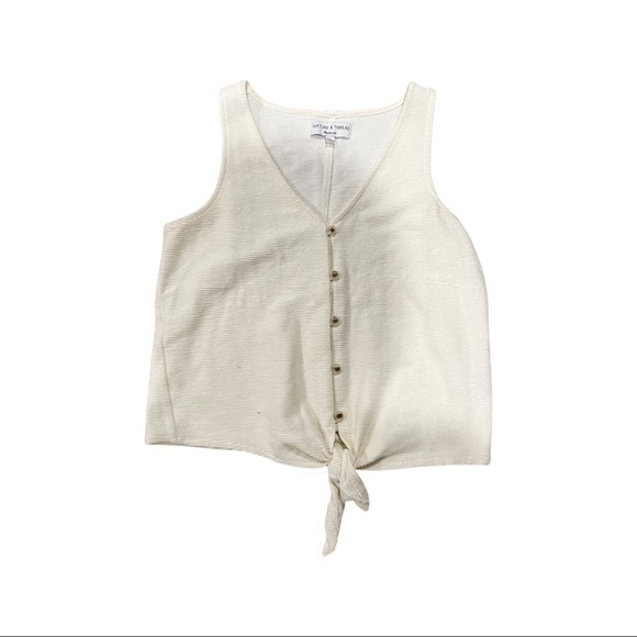 Madewell off white button down sleeveless size s - Picture 8 of 10